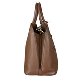 Prada Vintage Brown Leather Top Handle Bag