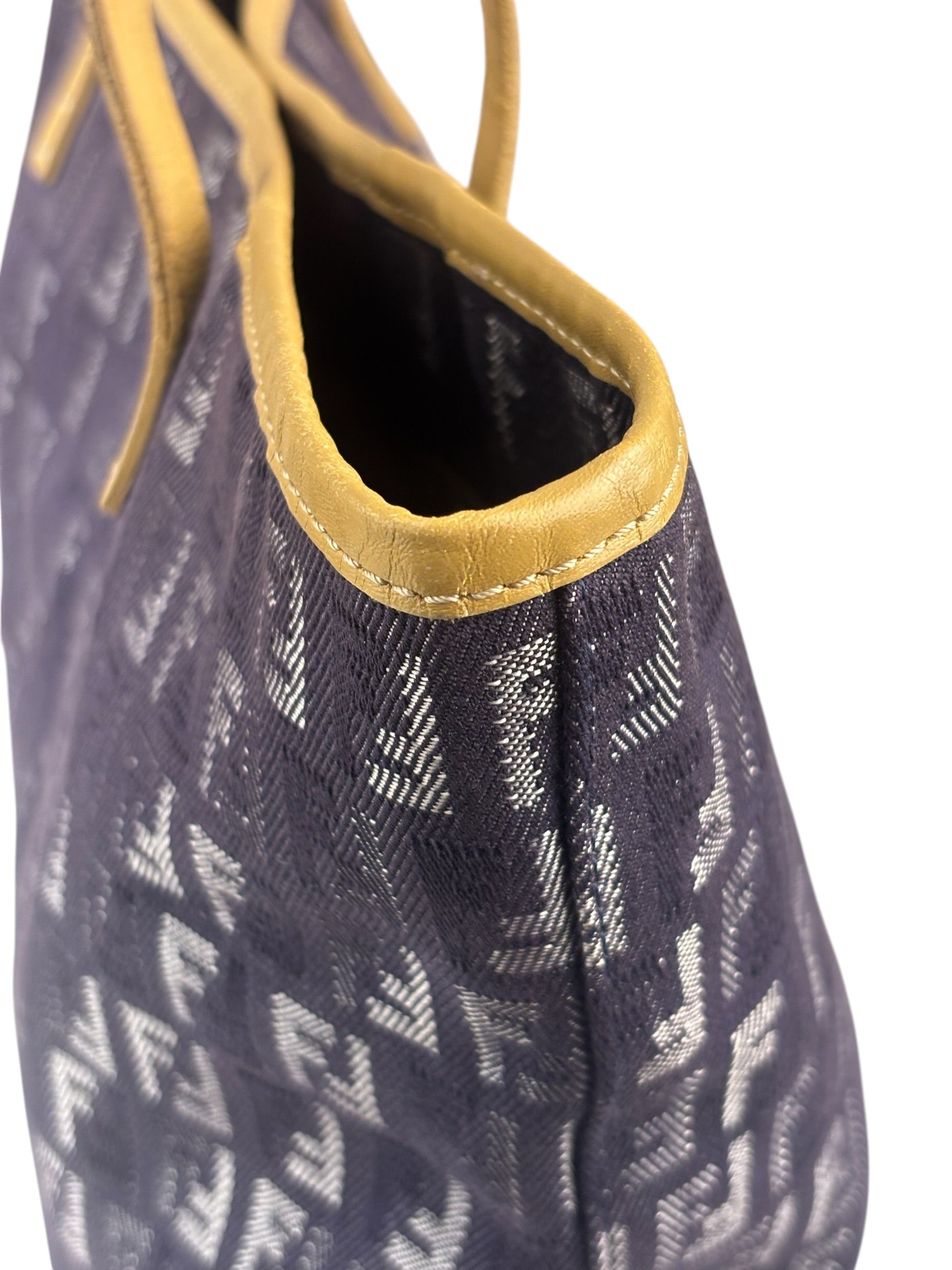 Fendi Purple Denim Roll Zucchino Tote