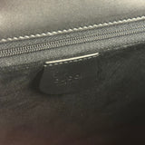 Gucci Grey Leather Retractable Top Handle Square 2-Way Satchel Bag