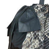 Prada Vintage Snake Print Nylon 2Way Bag