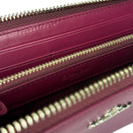 Coach Plum Long Zip Wallet