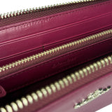 Coach Plum Long Zip Wallet