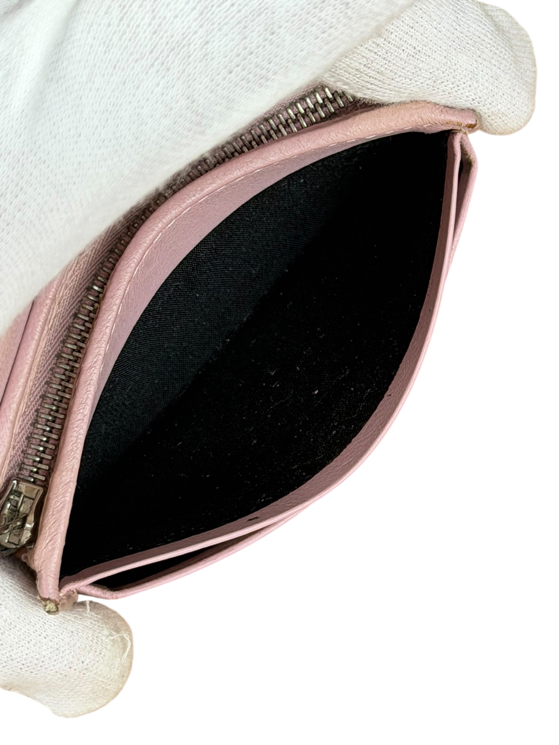 Balenciaga Power Pink Cash/Coin/Card Flap Holder