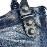 Balenciaga Navy Blue Giant Hardware City Bag