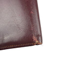 Cartier Vintage Bordeaux Burgundy Leather Bifold Wallet