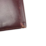 Cartier Vintage Bordeaux Burgundy Leather Bifold Wallet