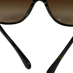 Chanel Brown 5309-B-A Crystal Baguette Bijou Cat-Eye Sunglasses