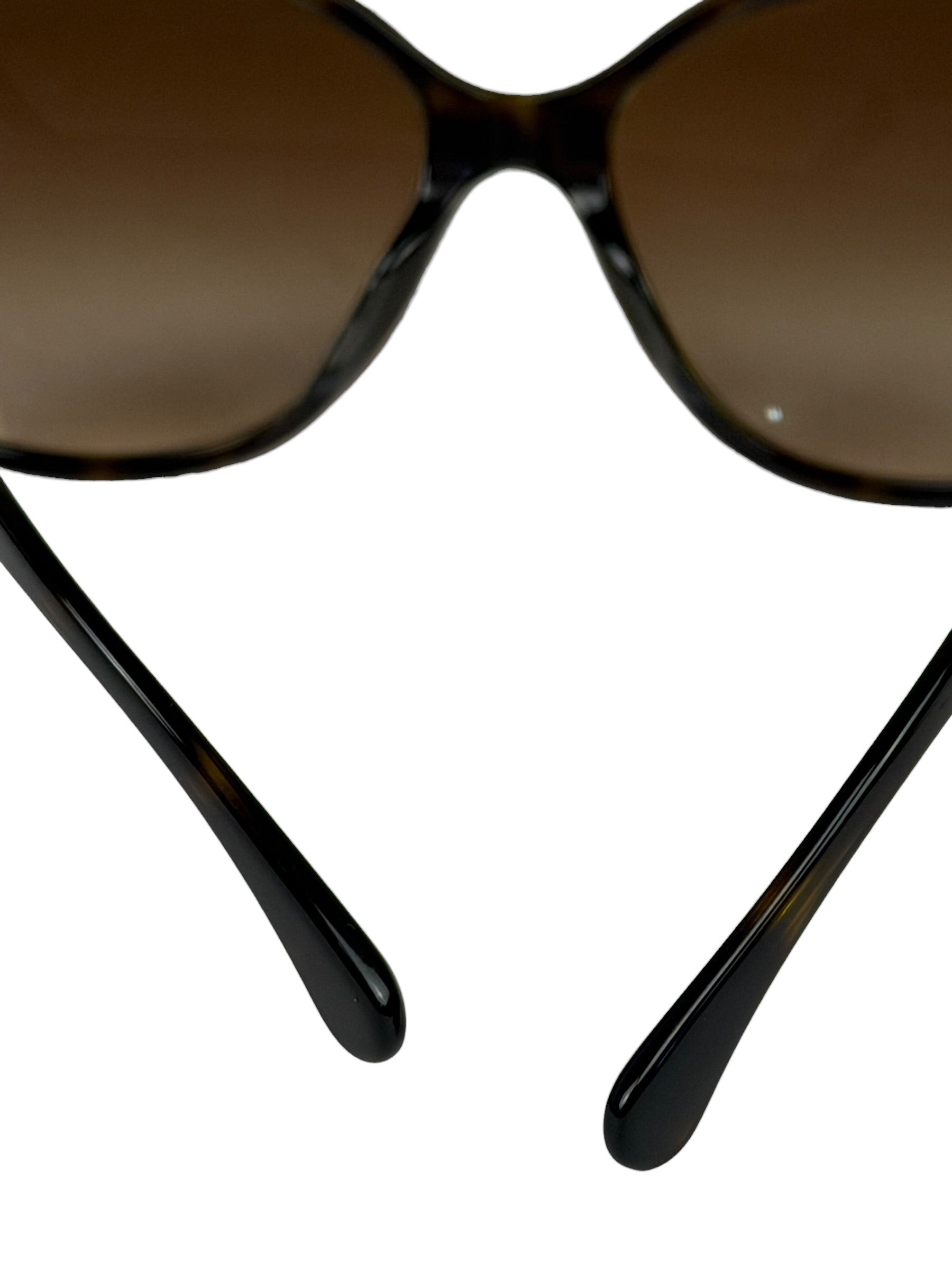 Chanel Brown 5309-B-A Crystal Baguette Bijou Cat-Eye Sunglasses