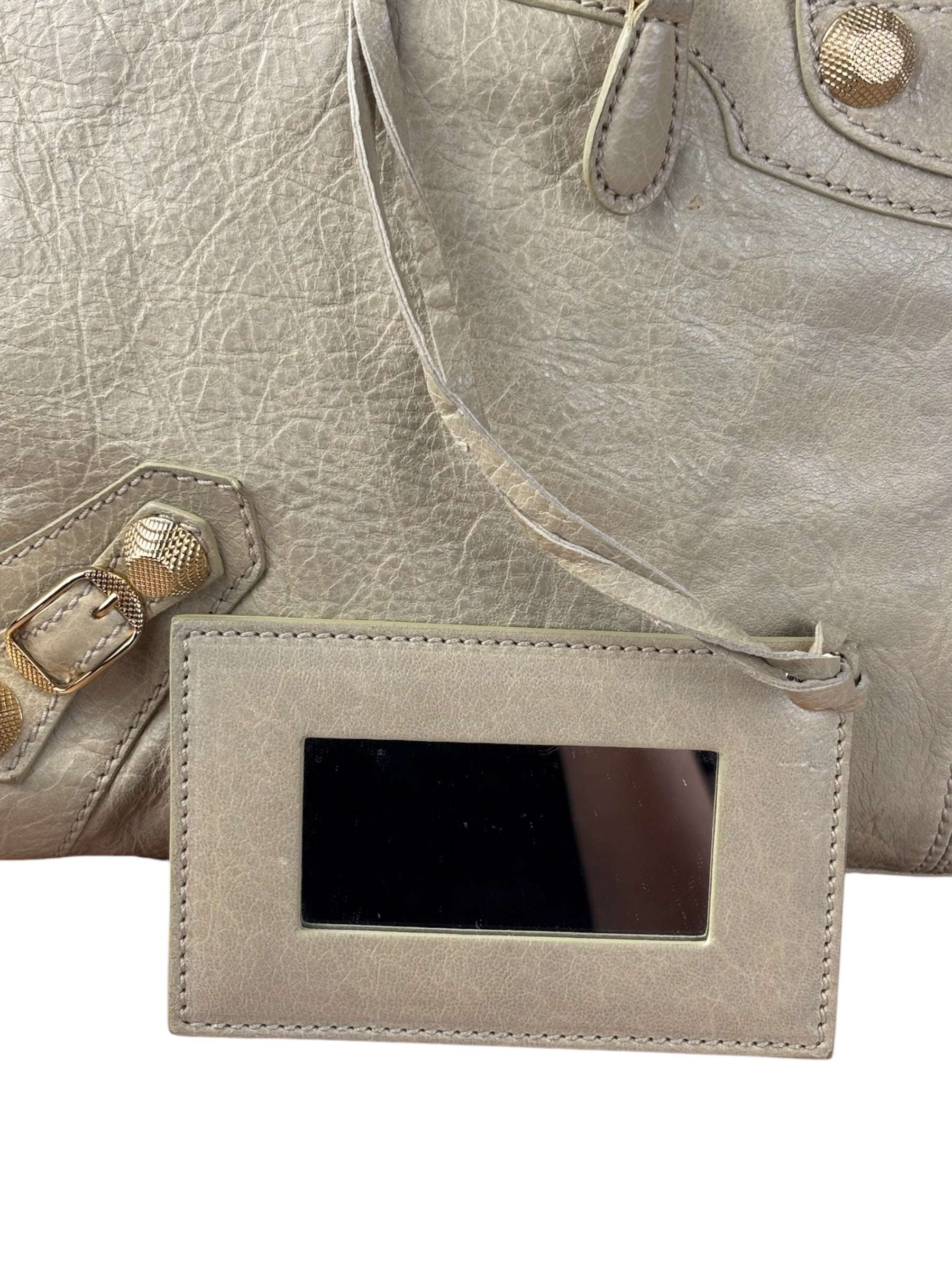 Balenciaga Beige Leather Large Classic City Bag