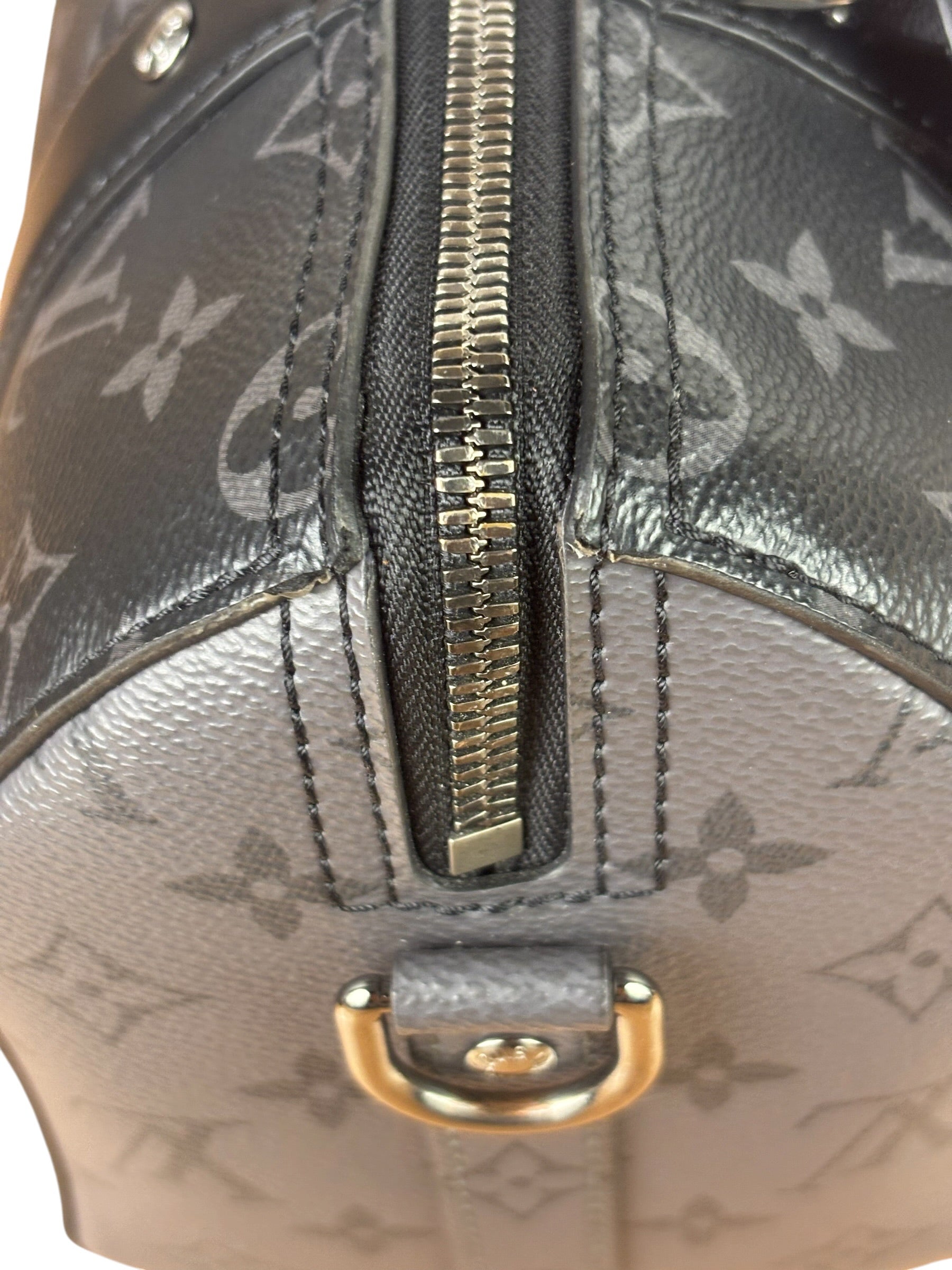 Louis Vuitton Black/Grey Monogram Eclipse City Keepall