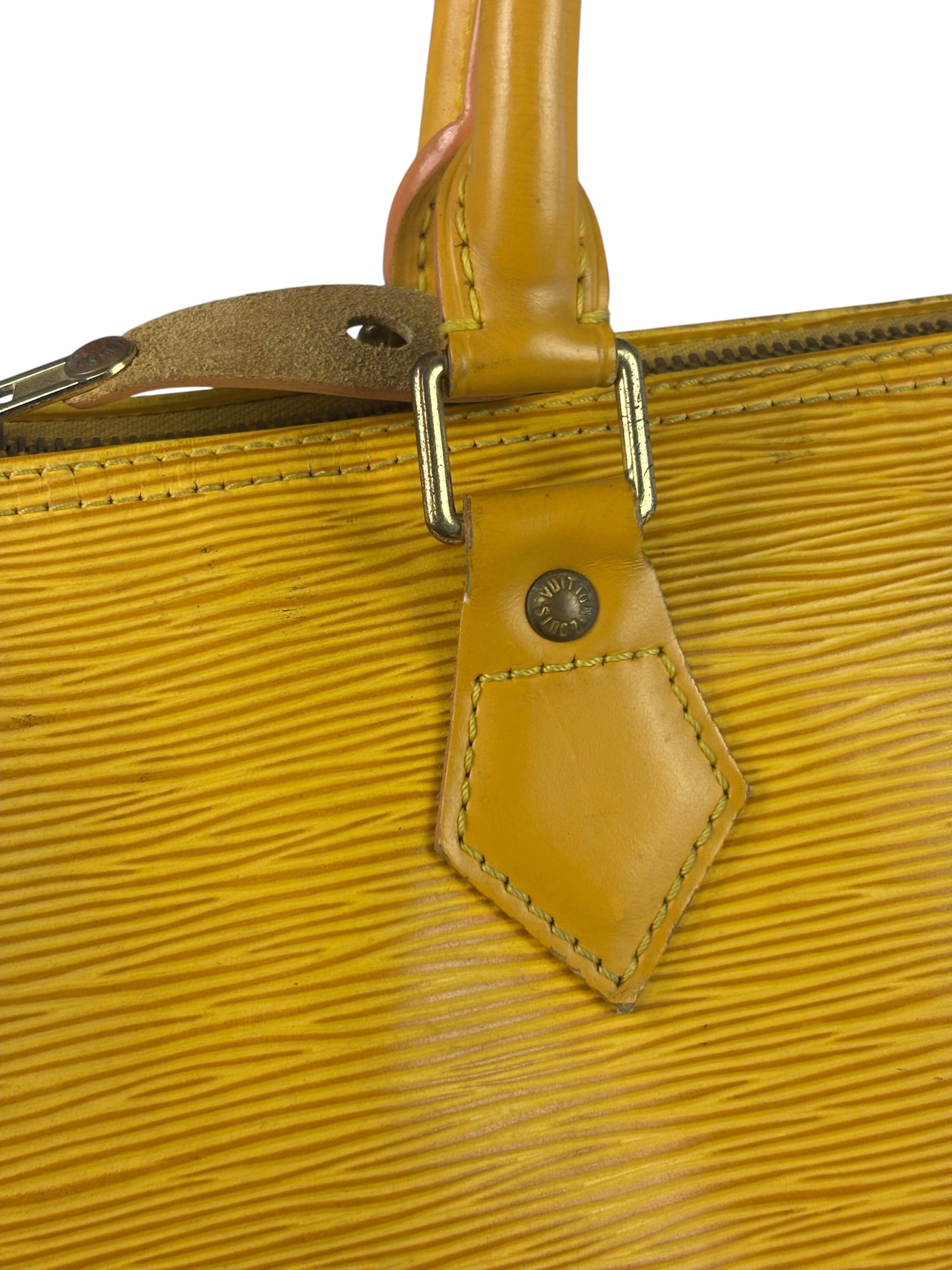 Louis Vuitton Yellow Epi Leather Speedy 25