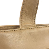 Chanel Turnlock CC Tan Leather Tote 2002