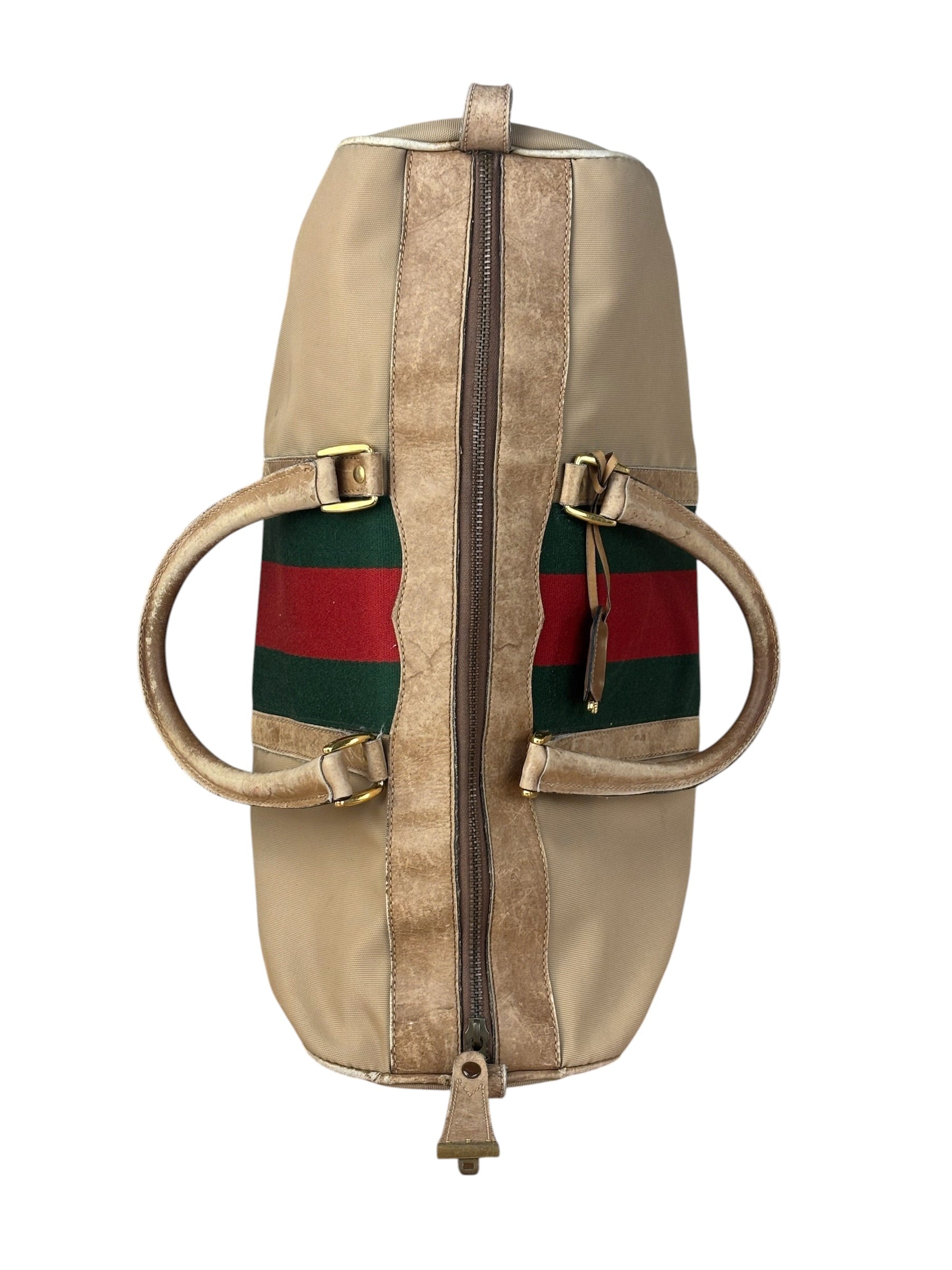 Gucci Vintage Canvas Duffle Bag