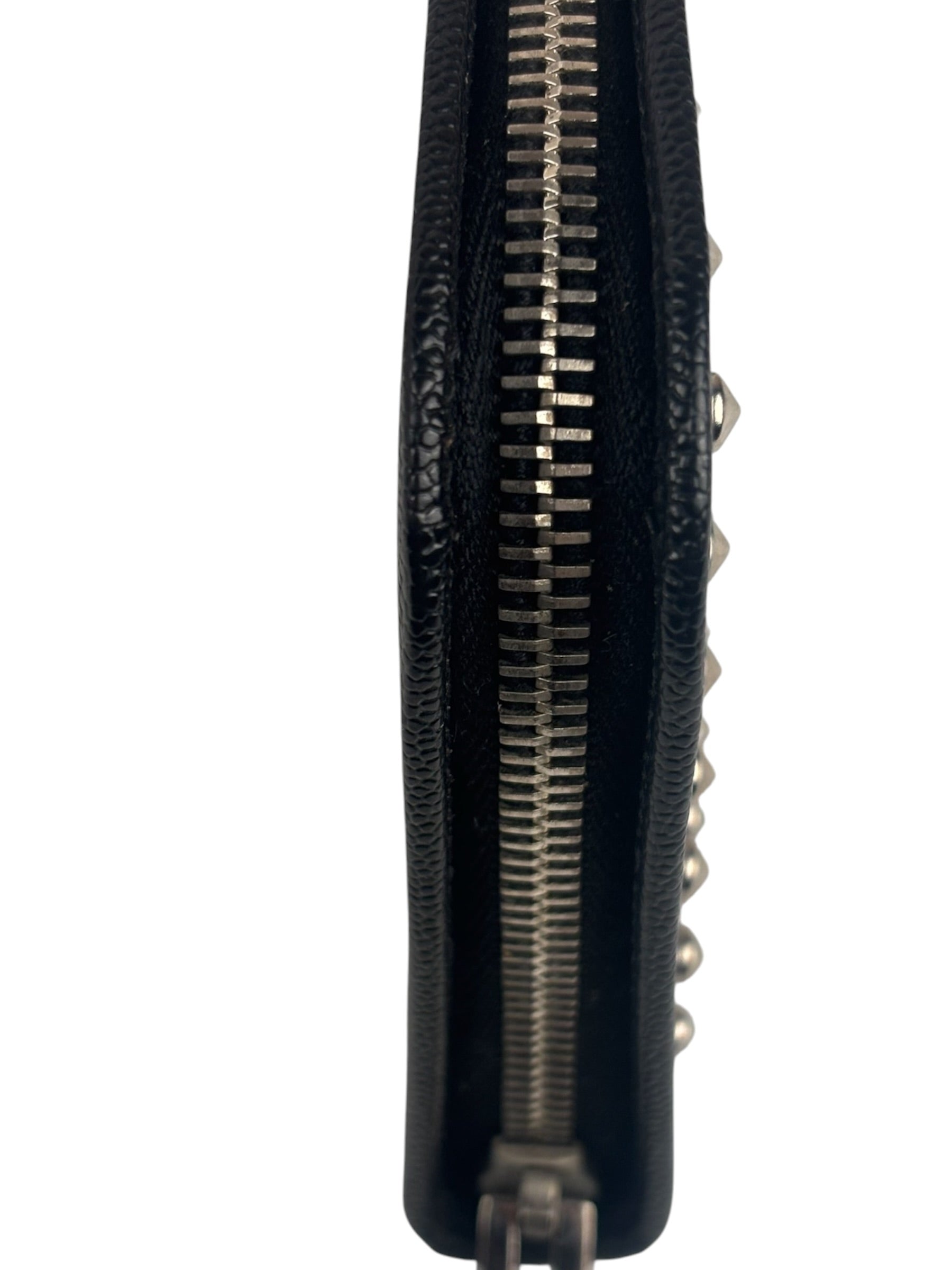 Saint Laurent Black Studded Long Wallet