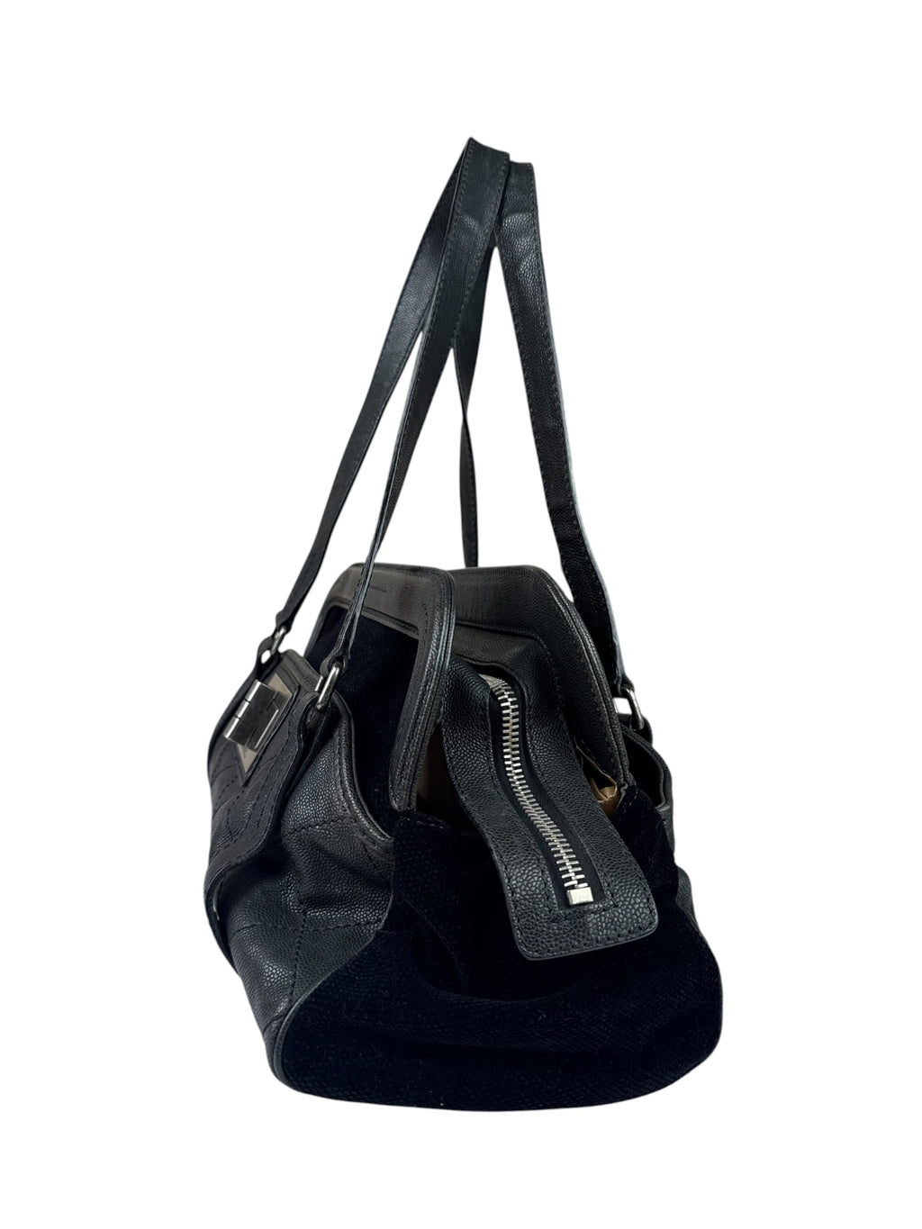 Chanel Black Quilted Leather Reissue 2.55 Bowling Bag 2006