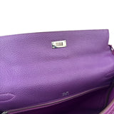 Hermes Kelly 35 Purple Ghillies Swift Togo Leather Handbag 2015