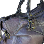 Balenciaga Vintage Purple Classic Motorcycle City Bag