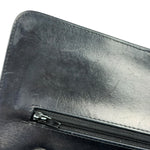 Chanel Black Patent Quilted Leather Double Flap Bag