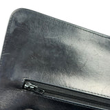 Chanel Black Patent Quilted Leather Double Flap Bag