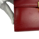 Givenchy Vintage Red Leather Trifold Wallet
