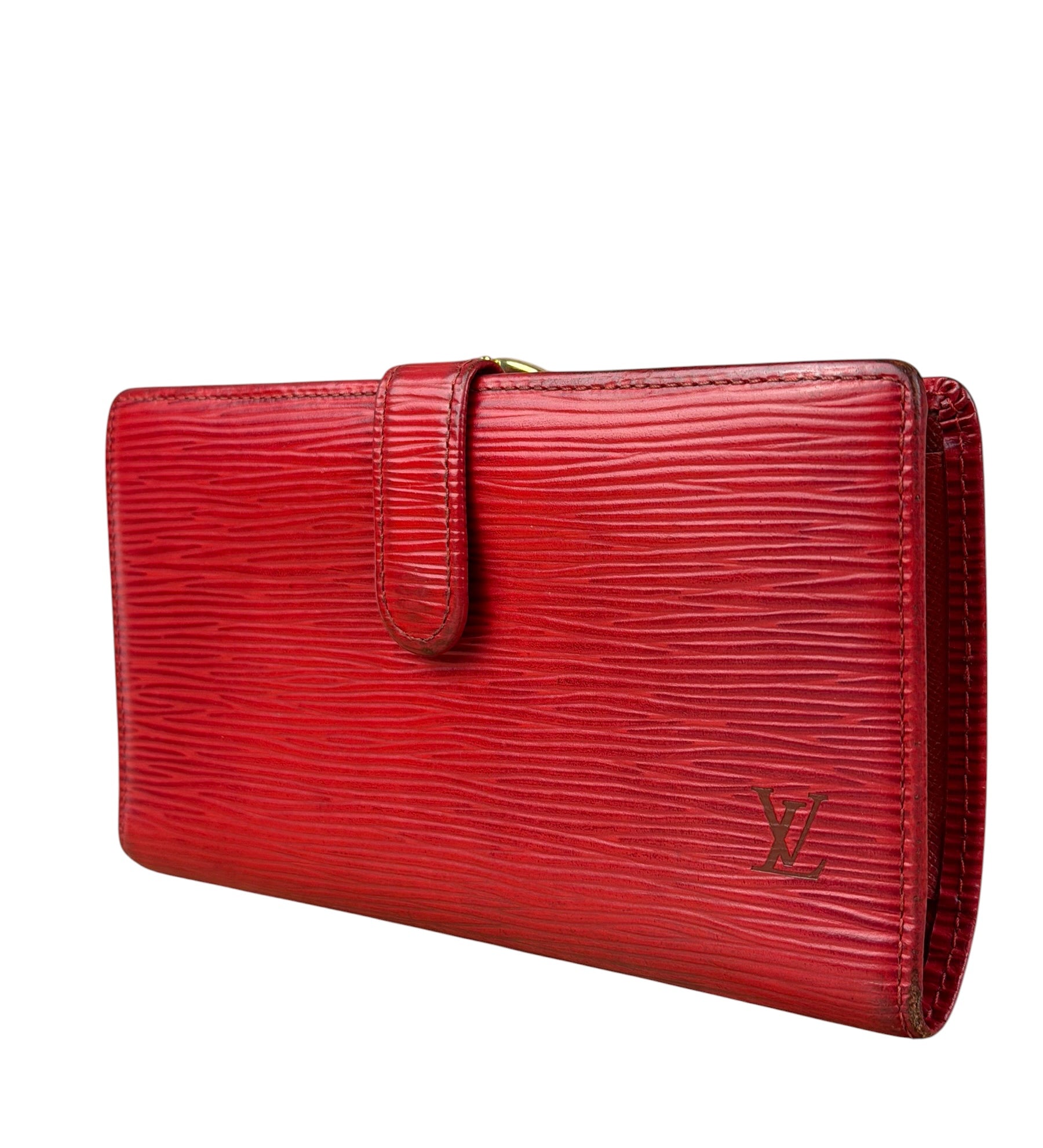Louis Vuitton Vintage Red Epi Leather Agenda Cover Pochette