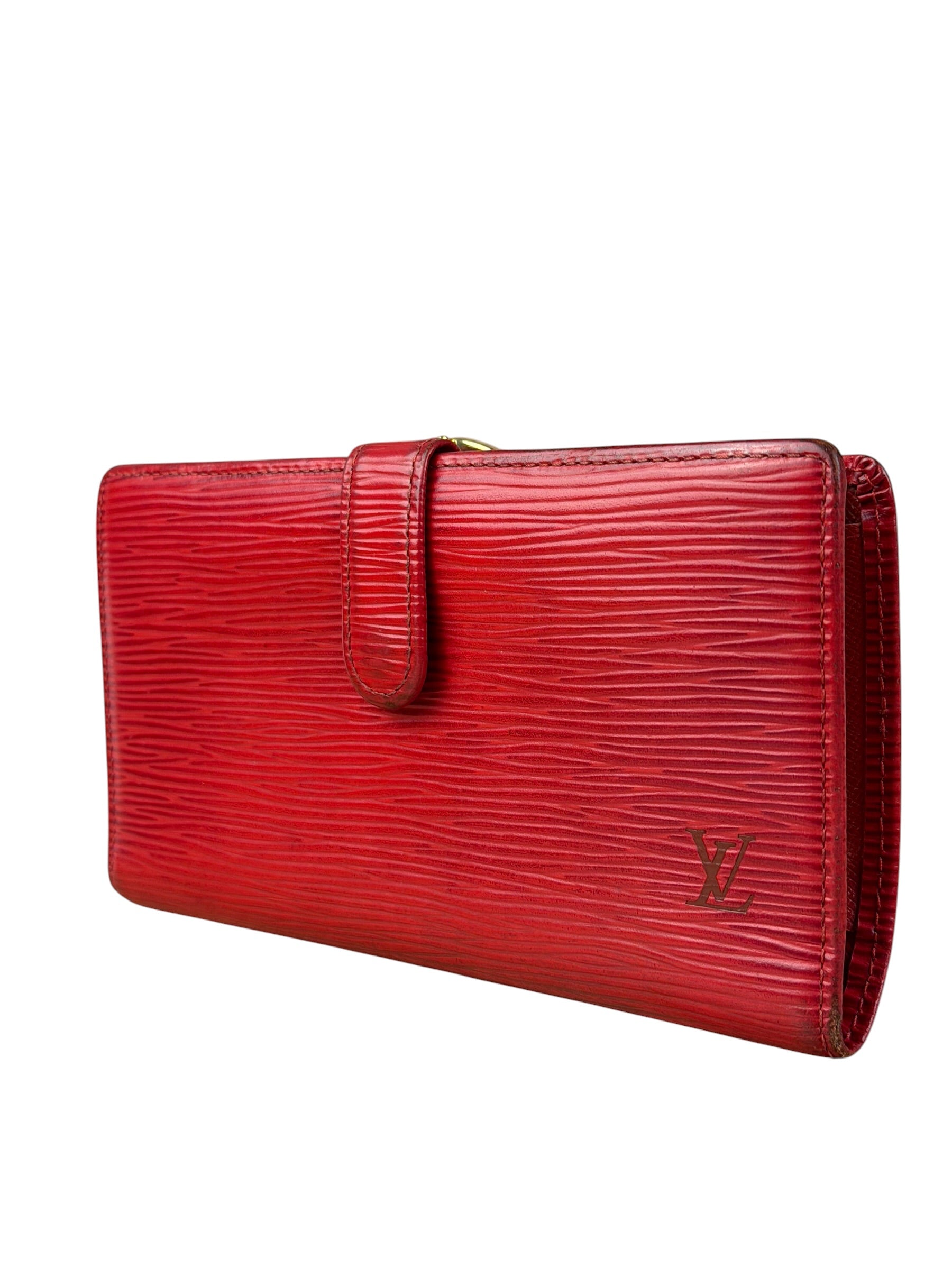 Louis Vuitton Vintage Red Epi Leather Agenda Cover Pochette