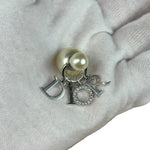 Christian Dior Pearl Spell-Out Earrings