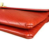 Chanel Chevron Quilted Envelope Clutch
