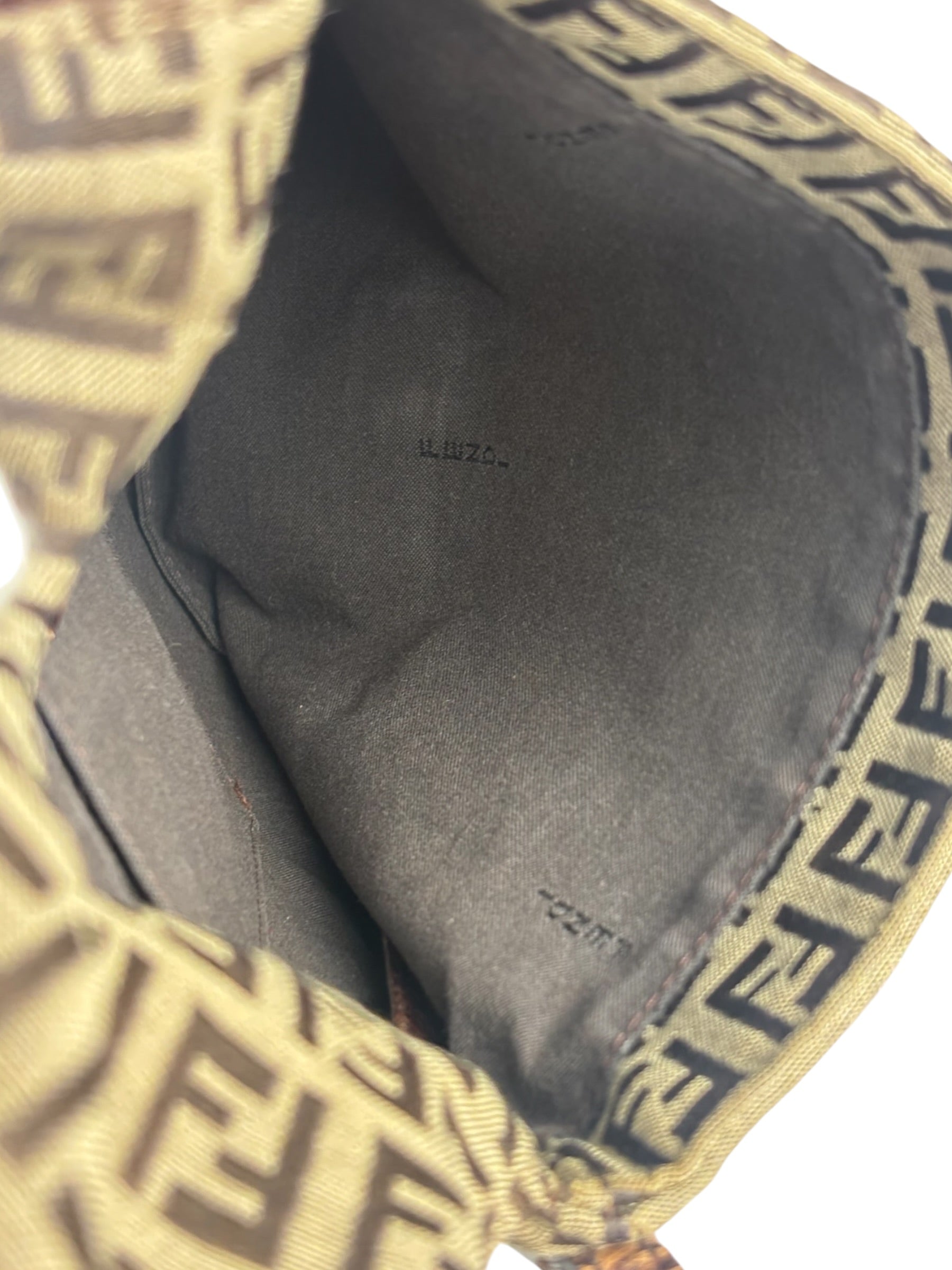 Fendi Canvas Monogram Zucchino Shoulder bag