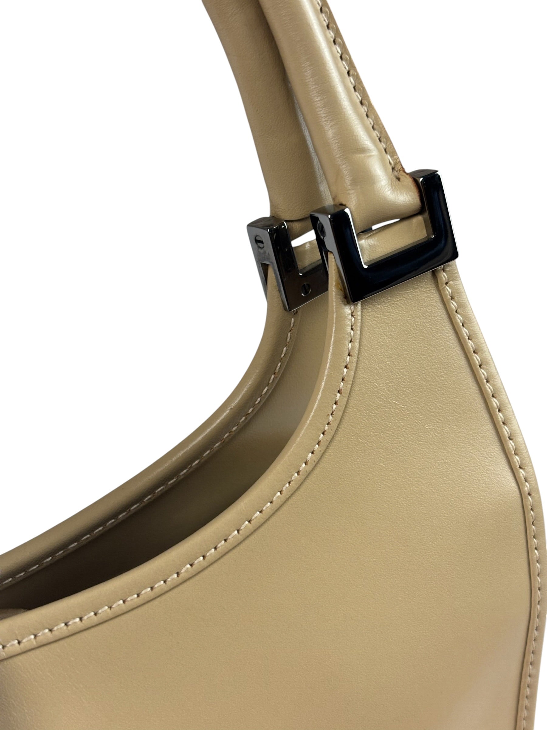 Gucci Beige Leather Piston Lock Jackie Hobo Bag