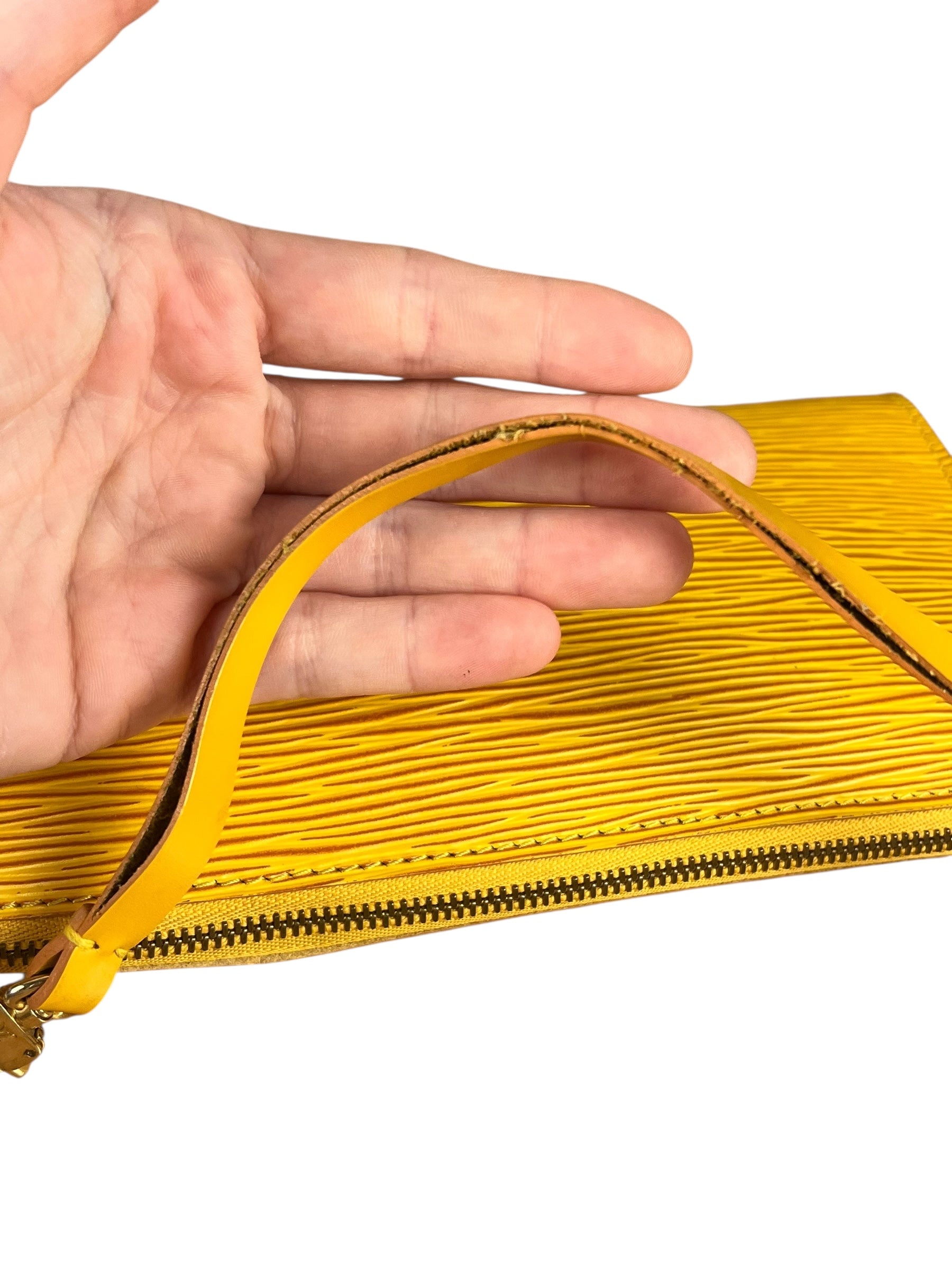 Louis Vuitton Epi Leather Pochette Yellow
