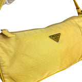 Prada Vintage Nylon Yellow Pochette