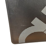 Salvatore Ferragamo Black Leather Clutch