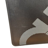 Salvatore Ferragamo Black Leather Clutch