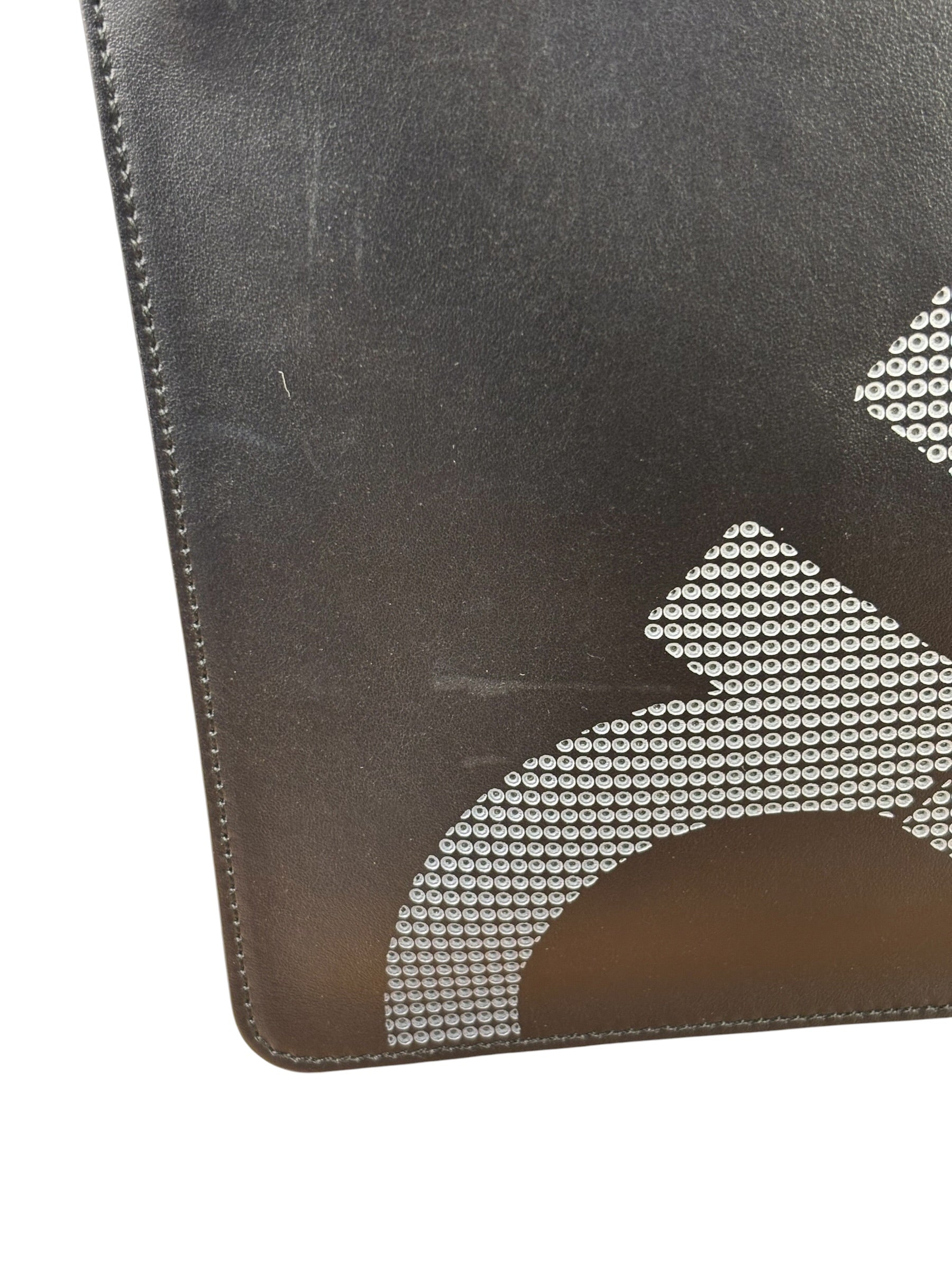 Salvatore Ferragamo Black Leather Clutch