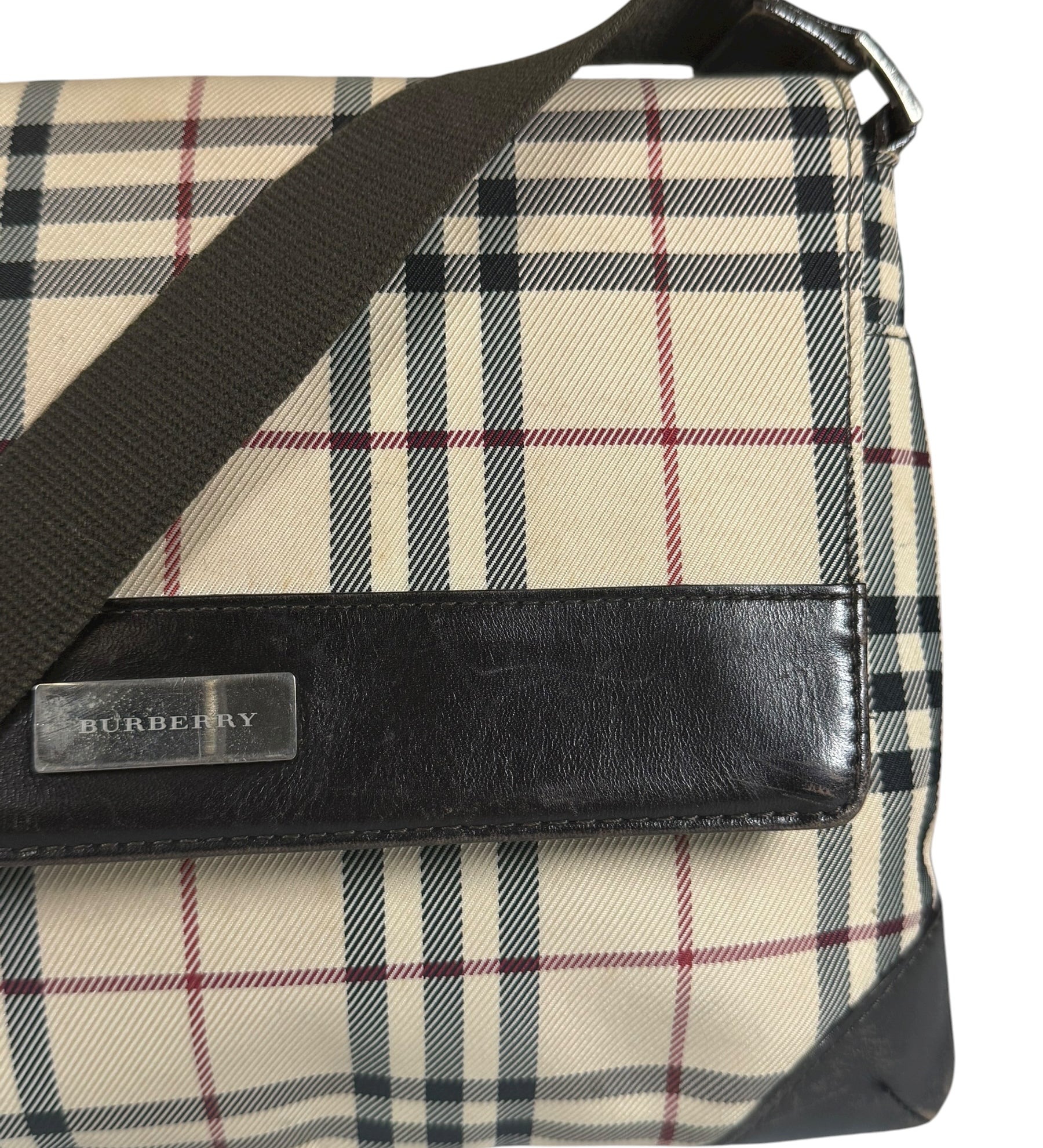 Burberry Nova Check Flap Crossbody Bag