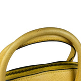 Celine Yellow Leather Dome 2Way Handbag