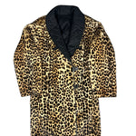 Emba Vintage Cheetah Print Fur Reversible Coat