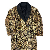 Emba Vintage Cheetah Print Fur Reversible Coat