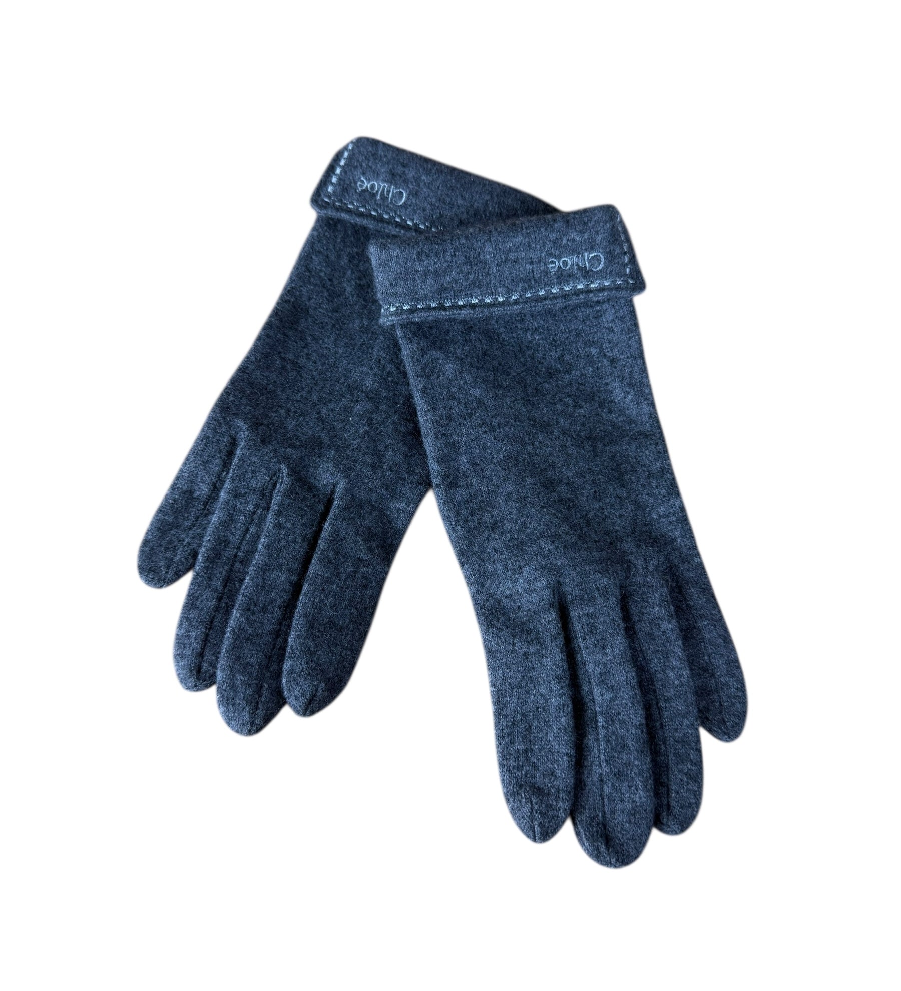 Chloé Grey Wool Gloves