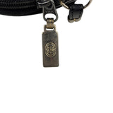 Gucci Vintage Micro GG Black Leather Shoulder Bag