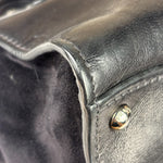 Prada Black Leather/Suede Shoulder Bag