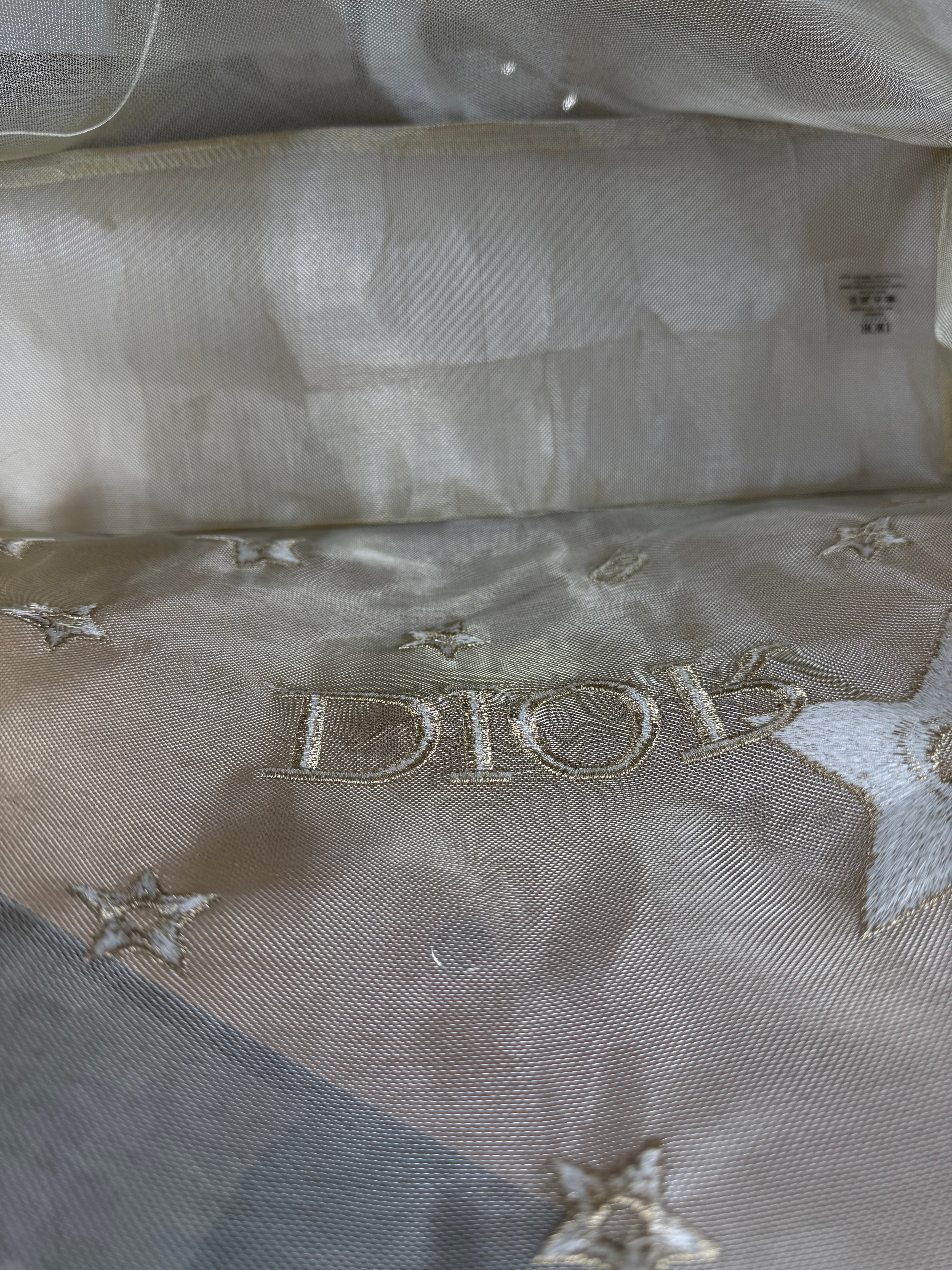 Dior Beauty Mesh Gold Shoulder Tote