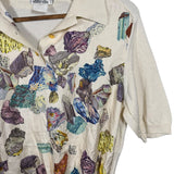 Hermes Silk Patterned Button-Up Polo Shirt