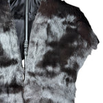 Vintage Black Fur Shawl