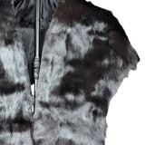 Vintage Black Fur Shawl