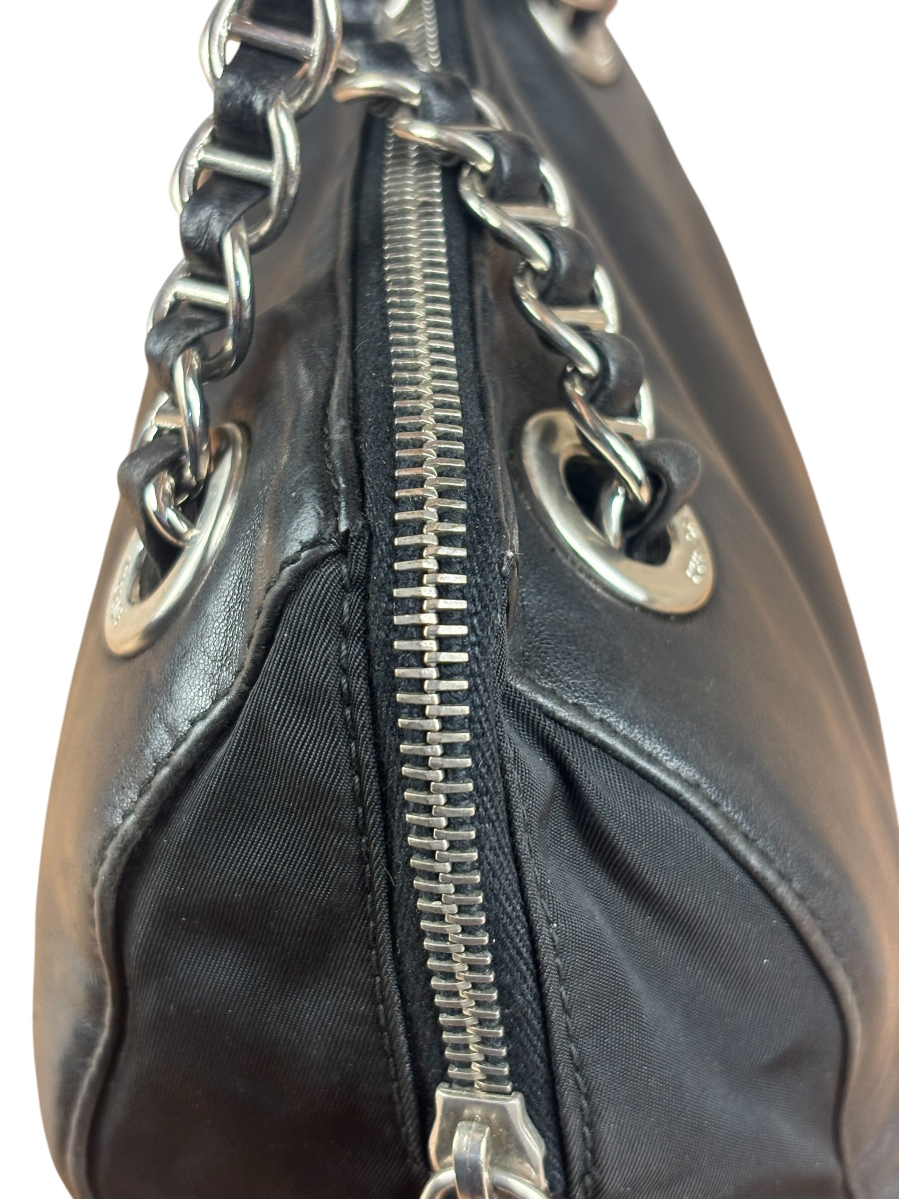 Prada Vintage Nappa Leather Chain Shoulder Bag