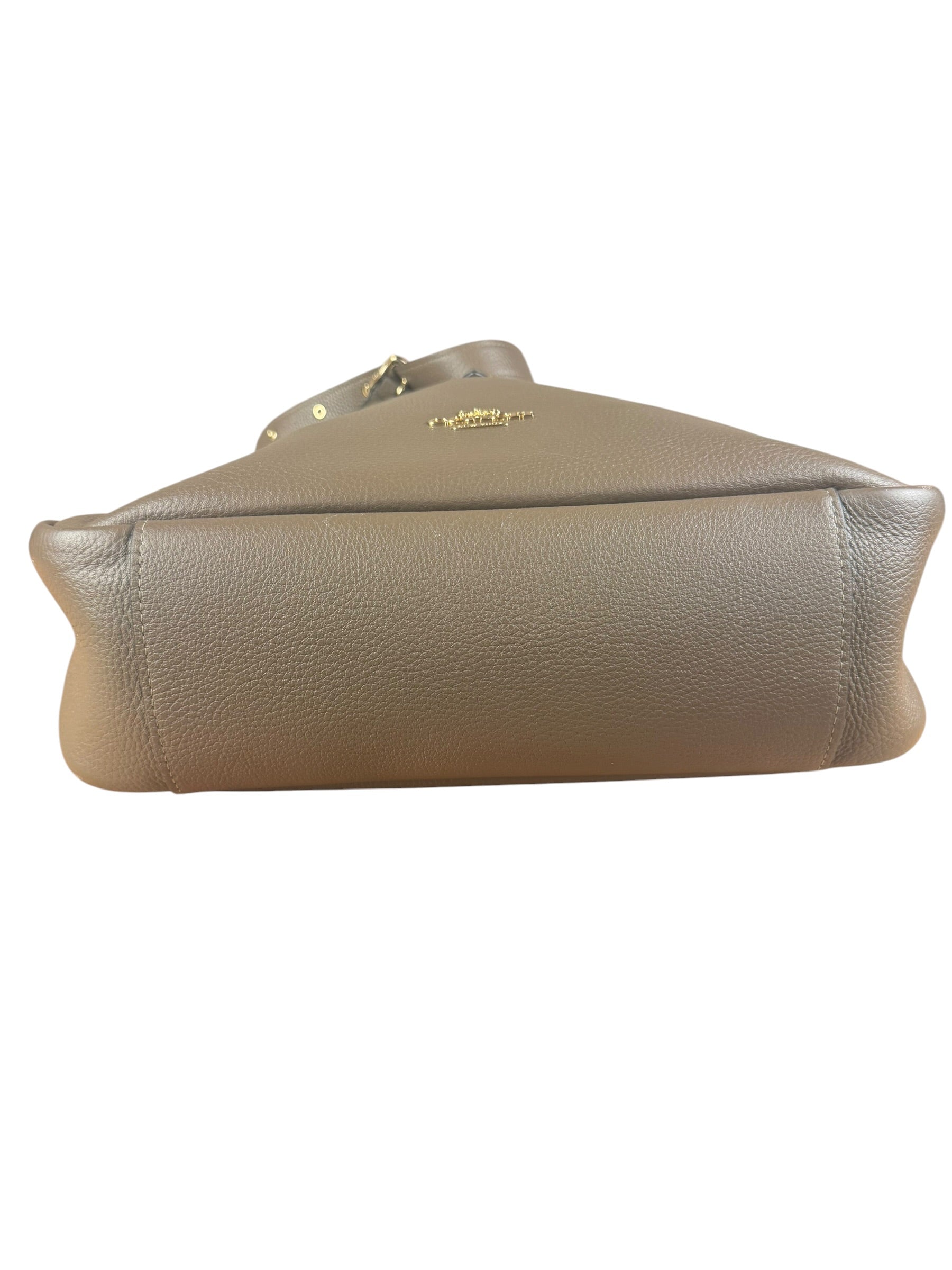 Coach Brown Pebbled Leather Large Hadley Tote
