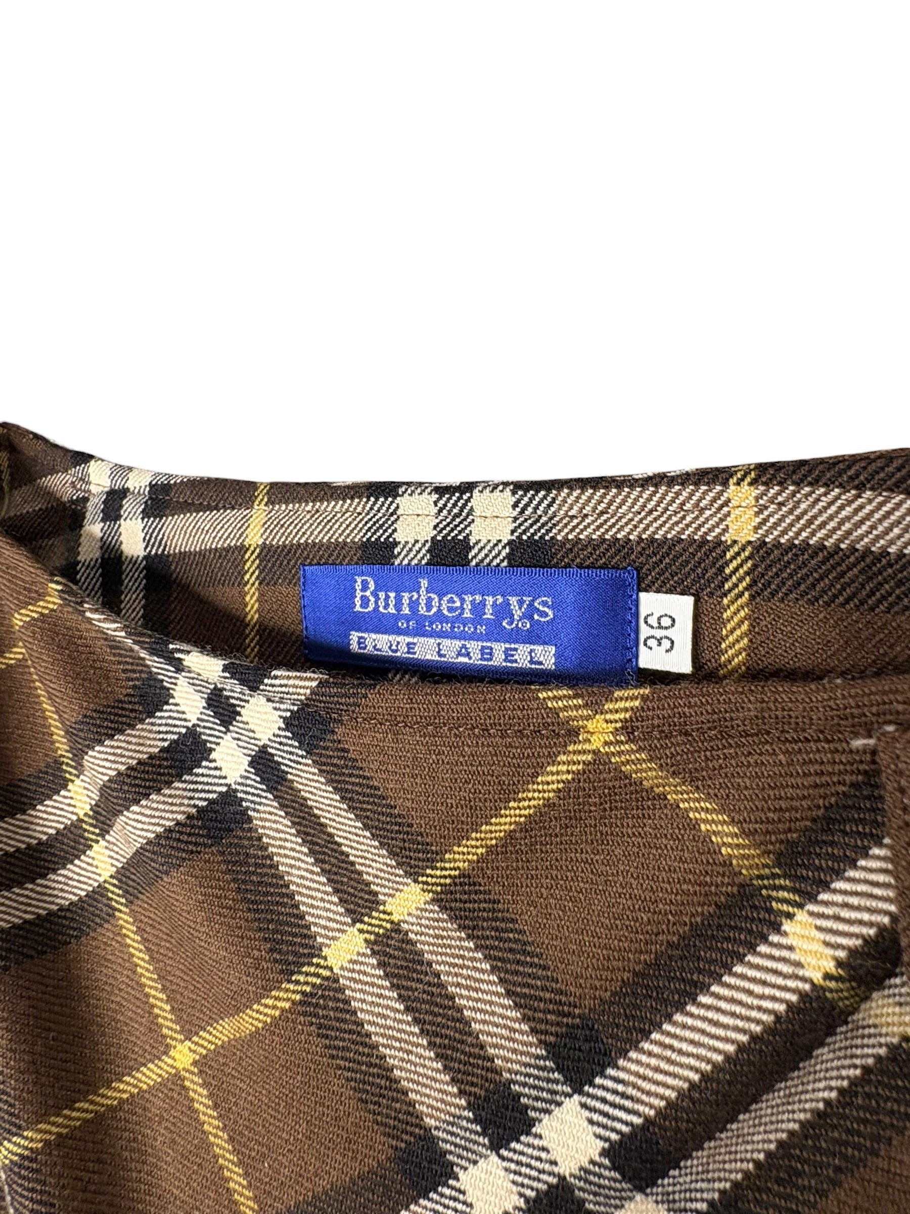 Burberry Vintage Brown Nova Check Skirt