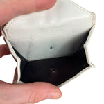 Balenciaga White Leather Papier Compact Wallet